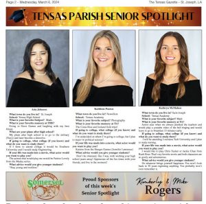 Senior Spotlight for March 6, 2024